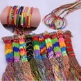 thumbnail image 2 of AOOOWER 100Pieces Multicolor Braid Strands Bracelets Friendship Cords Hand-Making Bracelet Cotton Material Jewelry Gift for Girl, 2 of 13