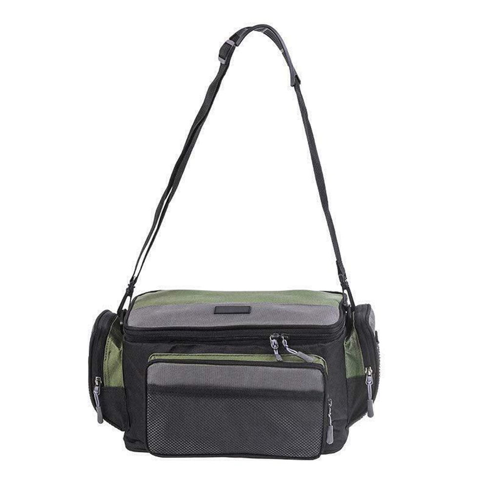 Holdall Reel Zipper Lure Large Capacity Fishing Tackle Pouch Shoulder Bag Camera 
