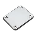 thumbnail image 3 of Electric Guitar Neck Plate Square Metal Back Mounting Plate Replacement 4 Holes With Screws Guitar Parts, 3 of 8