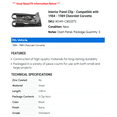 thumbnail image 2 of Interior Panel Clip - Compatible with 1984 - 1989 Chevy Corvette 1985 1986 1987 1988, 2 of 2