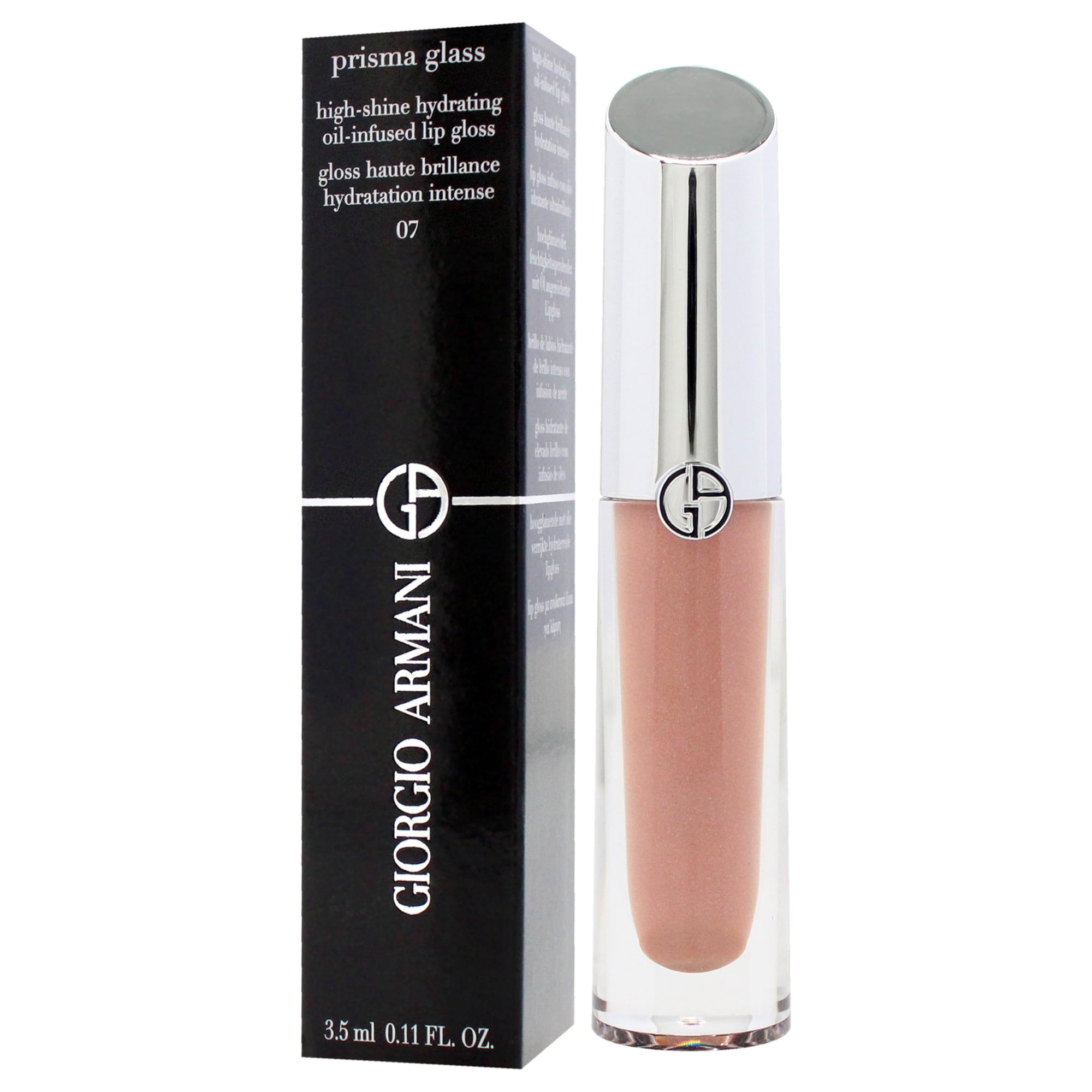 Giorgio Armani Prisma Glass Lip Gloss - 07 Nude Glow , 0.11 oz Lip Gloss