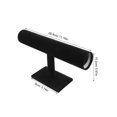thumbnail image 2 of SOPOTUTU Watch Stand Organizer Tshaped Black Flannel 1Pcs for Personal Collection, 2 of 8