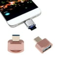 thumbnail image 2 of Rushawy 4xType C Male to USB 2.0 Female Converter Adapter USB-C OTG Adapter Rose Gold 4 Pcs, 2 of 8