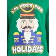 thumbnail image 4 of Mens & Big Men's Holiday Christmas Graphic Sweatshirt I'm Nuts For The Holidays, Sizes S-3XL by Jolly Knits, 4 of 5