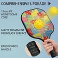 thumbnail image 4 of Pickleball Paddles Set,Pioneer Flower Floral Print Pattern Fiberglass Surface Pickleball Racket Set with 2 Indoor Outdoor Pickleball Balls and Pickleball Bag,Pickle-ball Equipment, 4 of 6