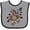 Heather and Black, variant on Inktastic Happy Thanksgiving Turkey Boys or Girls Baby Bib