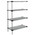 thumbnail image 1 of Galvanized Steel Solid 4 Shelf Add On Unit - 21 x 24 x 86 in., 1 of 1