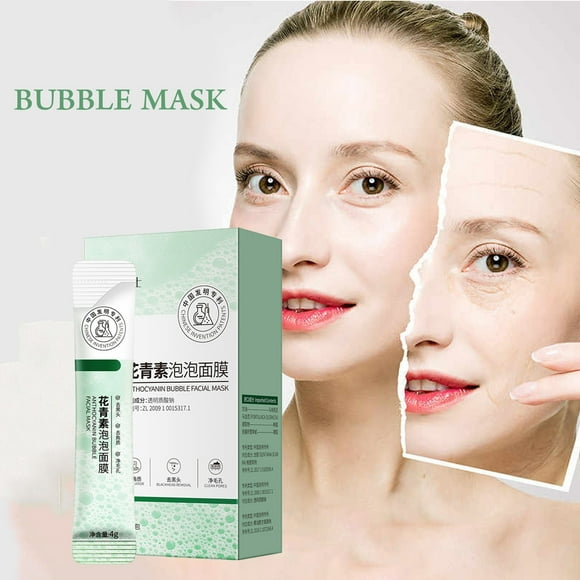 DPTALR Anthocyanin Bubble Facial Mask Moisturizing Deep Cleaning Facial Mask 4mlX12pcs