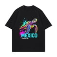 thumbnail image 4 of Tshirt Black Colorful Sea Turtle Mexico The Gulf Of Design For Beach Vacation Travel Souvenirs, 4 of 4
