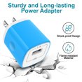 thumbnail image 2 of 8 Pack USB C Charger Blcok, Hootek 1A Wall Charger Block Type C Block Fast Charger Android USB Brick Type C Charger Charger Plug Brick Cube Charger Box Fast Charging Block for Samsung Android Charger, 2 of 8