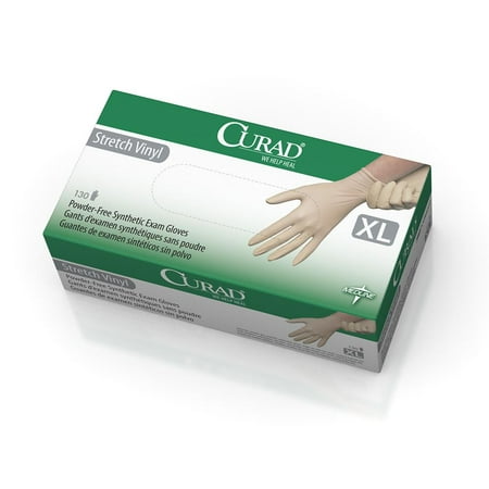 CURAD Stretch Vinyl Exam Gloves - CA Only - 6CUR9227H