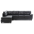 thumbnail image 4 of Glory Furniture Gallant Faux Leather Sectional in Black, 4 of 6