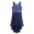 thumbnail image 4 of inhzoy Kids Girls Hi-Low Chiffon Flower Dress, 4 of 5