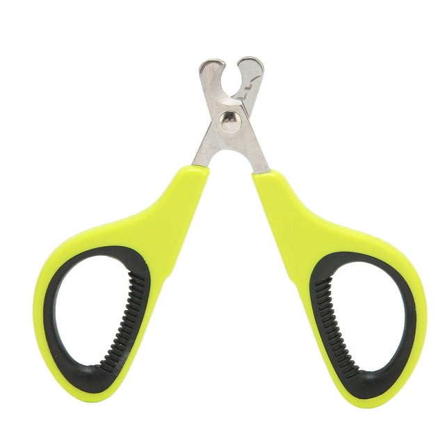 Cortauñas para mascotas, acero inoxidable, ergonómico, diseño aerodinámico, cortauñas para mascotas, para gatos pequeños, perros, verde y negro