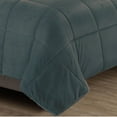 thumbnail image 4 of Harper Lane Ellis Micromink/ Sherpa 3-piece Comforter Set Charcoal Queen, 4 of 5