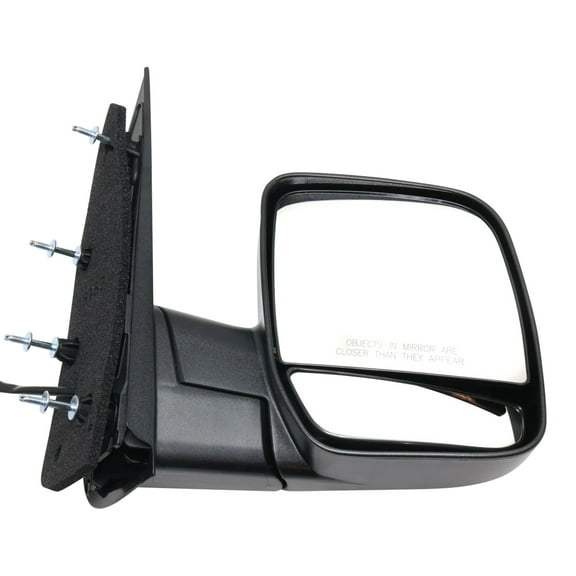 MIRROR Compatible For 2003-2008 Ford E-150 2003-2005 Club Wagon Right Passenger Heated Power Glass Textured Black