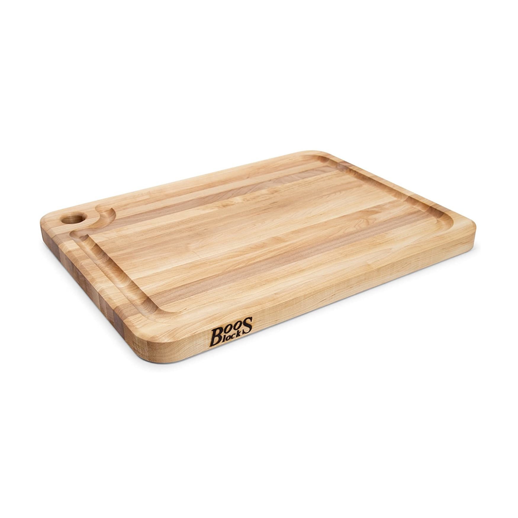 John Boos Reversible Maple Wood Cutting Board with Groove 20 x 14 x 1.5 Inch 