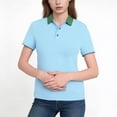 thumbnail image 3 of UVEASISHA Women's Color Block Golf Polos Shirts Quick-Dry Moisture-Wicking T Shirts Breathable Summer Workout Tennis Sports Polos Sky Blue S, 3 of 7