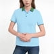 thumbnail image 1 of Negocios Tops Casuales para las Mujeres Manga Corta Botón de Solapa Abajo Camisa Desgaste de Oficina Transpirable, 1 of 7