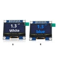 thumbnail image 4 of Cateissary Dispositivo de visualización de pantalla LED Módulos de visualización de instalación práctica Pantallas LCD de 7 pines Módulo OLED de Electrónica Blanco, 4 of 6