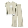 thumbnail image 2 of Birdeem Blouses pour Femmes Ensemble Décontracté Sans Manches Imprimé Col Rond et Pantalon, 2 of 10