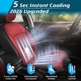 thumbnail image 2 of Paffenery 2026 Heating and Cooling Seat Cover Front Seat, 12V-24V Ventilated Cooling Car Seat Cushion, Cooled Seat Cover for Car SUV Truck Universal Fit, Dark Red, 2 of 20