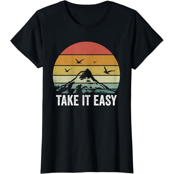 Retro Take It Easy Shirt Vintage Outdoors Camping T-Shirt