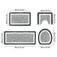 thumbnail image 3 of ufehgfjh Bathroom Rugs Sets 4 Piece with Lid Cover Bathroom Shower Rugs with U Shaped Toilet Mat Absorbent Microfiber Plushes Non Slip Bath Rugs Washable Rug, 3 of 5