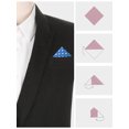 thumbnail image 3 of INSPIRE CHIC Men's Polka Dots Pocket Squares Business Tuxedo Wedding Handkerchiefs Blue One Size, 3 of 4