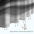 thumbnail image 6 of Black Marble Gold Wave Pattern Shower Curtain 84"x72" ,Bathroom Decorative Shower Curtains Set with 12 Hooks,Modern Waterproof Washable Shower Curtain, 6 of 6