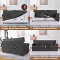 thumbnail image 5 of T Cushion Sofa Slipcovers with 3 Individual T Cushion Shape Seat Covers for Home Décor,4 Pieces Stretchable Washable Non-Pilling Non-Slip t Cushion Sofa Slipcover(Sofa,Dark Gray), 5 of 17