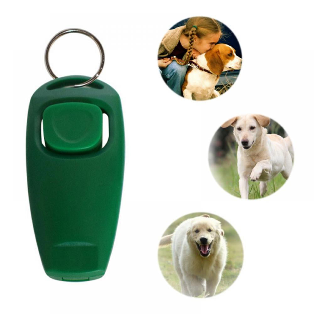 2-in-1 Portable Dog Training Clickers & Whistle Keychain - Perfect