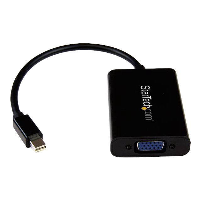StarTech.com Adaptateur Mini DisplayPort vers VGA avec Audio - Convertisseur Mini DP vers VGA - 1920x1200 (MDP2VGAA) - Convertisseur Vidéo - DisplayPort - VGA - Noir