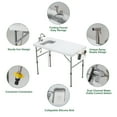 thumbnail image 6 of HARIPUL 50'' Folding Fish Cleaning Table with Sink, Portable Camping Sink Station with Faucet and Sprayer, Fish Cleaning Station Fillet Table, Gray, 6 of 9