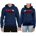 thumbnail image 2 of Wild Bobby, Gamer Player 1 Player 2 His and Hers Matching Couples Hoodies, Navy, Mens S-Womens 2XL, 2 of 3