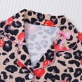 thumbnail image 5 of MAIHAN Women 2 Piece Pjs Shorts Set Short Sleeved Shorts Home Clothing Set Button Shirt and Elastic Waist Shorts Casual Lounge Sets, 5 of 6