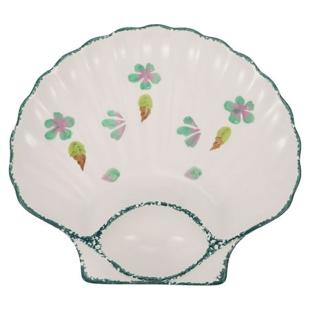 

1 Pc Personalized Dumpling Plate Shell Color Separated Dipping Sushi Plate