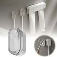 thumbnail image 2 of Wall Mounted Toothbrush Holder With Cup Organizer For Convenient Bathroom Storage Rack Without Drilling, 2 of 6