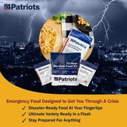 4Patriots Emergency Food Supply - 72-Hour Survival Kit - Freeze Dried Food - 25-Year Shelf Life - 16 Servings