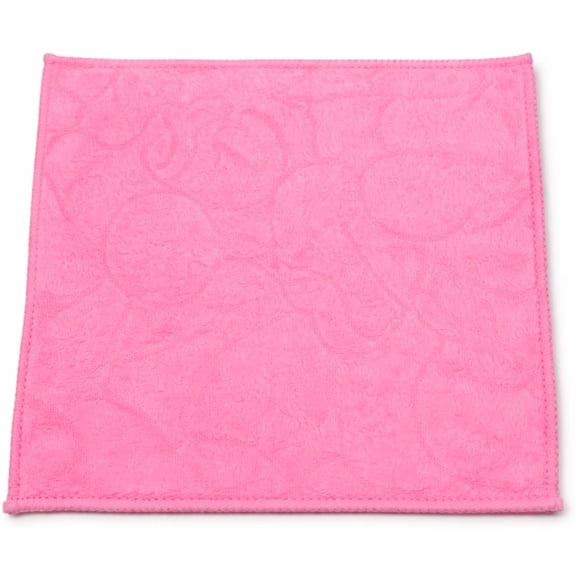 Premium Pink Microfiber Cleaning Cloth, Soft Lint-Free Reusable Polishing Towel for Glass, Car, Kitchen, Electronics, Screen, and Household Cleaning