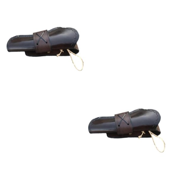 kurtrusly Étui en Cuir PU Léger et Facile à Porter Étui Vintage pour Style Vintage Marron 2Ensemble