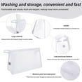 thumbnail image 7 of Clear Toiletry Bag, Travel Cosmetic Organizer, Pvc Material, Water-resistant, for Carry-on Luggage, Gym, Overnight Trips, White, by FAJHHA, 7 of 7