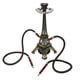 thumbnail image 3 of Juego de 2 mangueras para cachimba, juego de cachimba con eje de torre de París de Metal con cuenco con Base de jarrón y pinzas para viajar a casa, 3 of 14
