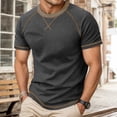 thumbnail image 2 of T Shirts for Man Summer Casual Short Sleeve Crewneck Tshirts Lightweight Breathable Relaxed Fit Mens Tees, 2 of 8