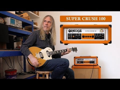 Orange Amplification Super Crush 100 Guitar Amplifier Head (Black)