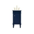 thumbnail image 3 of 18.5 inch single bathroom vanity in blue, 3 of 8