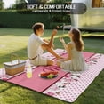 thumbnail image 4 of Happy Mother's Day Outdoor Rug 4x6 Ft - Reversible Patio Rug Outdoor Camping Rugs, Farmhouse Pink Floral Love Heart Washable Indoor Outdoor Area Rugs, Non-Slip Outdoor Carpet Runner for Deck/Porch, 4 of 8
