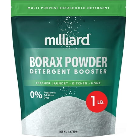 Milliard Borax Powder - Pure Multi-Purpose Cleaner/Laundry Detergent Booster (1 lb.)