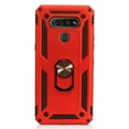thumbnail image 2 of LG K51, LG Reflect Phone Case Hybrid 360° Ring Stand Armor impact Shockproof Dual Layers TPU 2 in 1 Protection Holder with Ring Kickstand Bracket for Magnetic Car Mount Cover RED for LG K51 /Reflect, 2 of 3