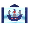 thumbnail image 4 of Toalla Bavilk Kids con capucha, barco pirata, 127 x 76 cm, algodón, 4 of 7